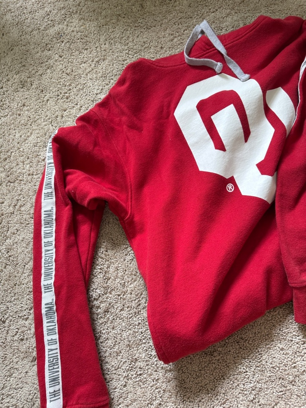 University of Oklahoma Red OU Logo Pullover Hoodie